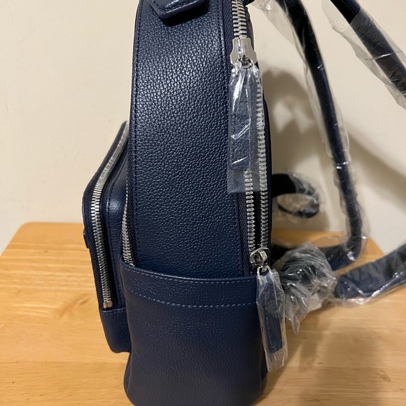 MCM Dark Blue/Camel Backpack - Picture 5 of 9
